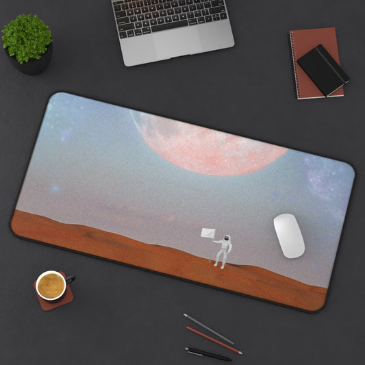 Astronaut On Landing on Planet Desk Mat