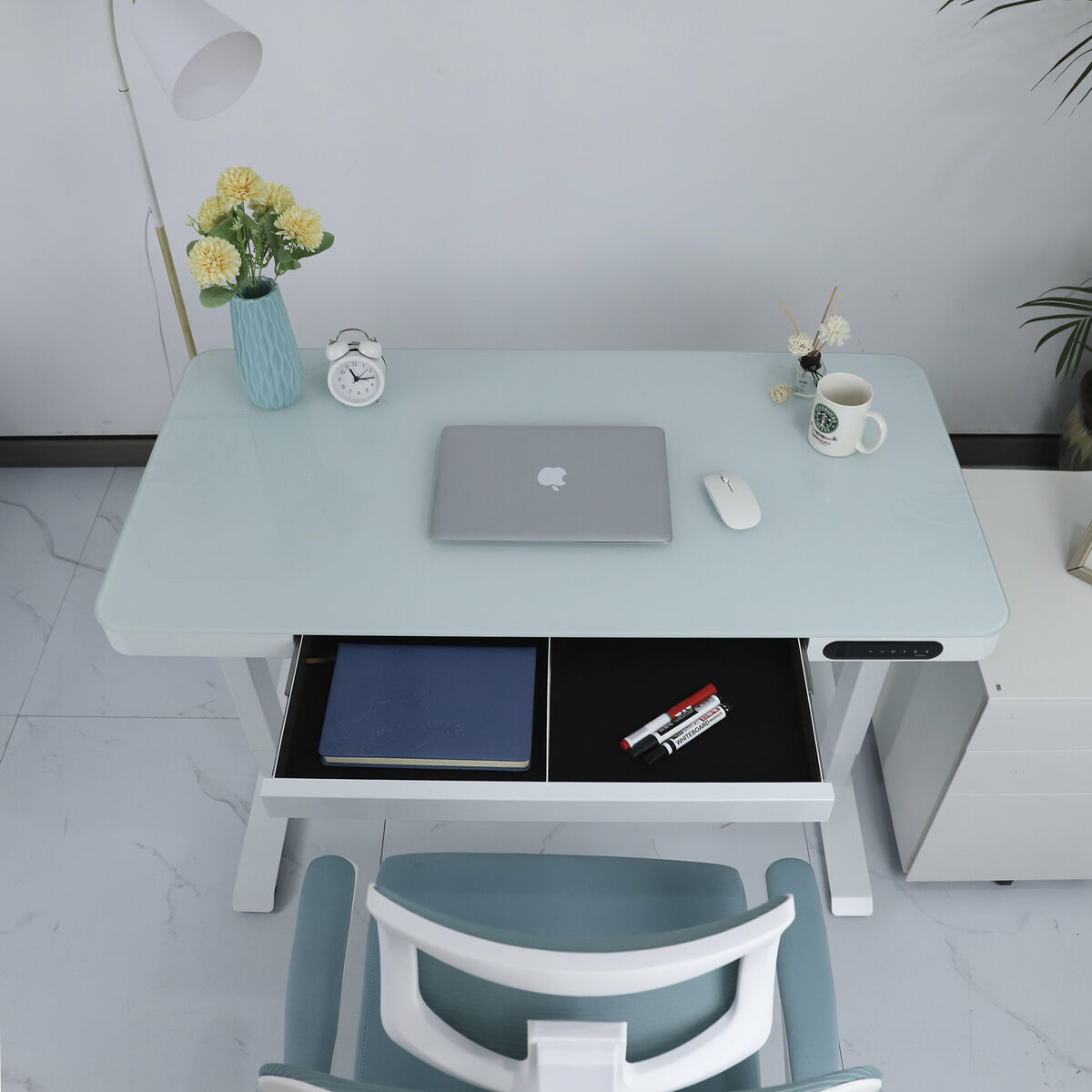Adjustable Standing Desk - White