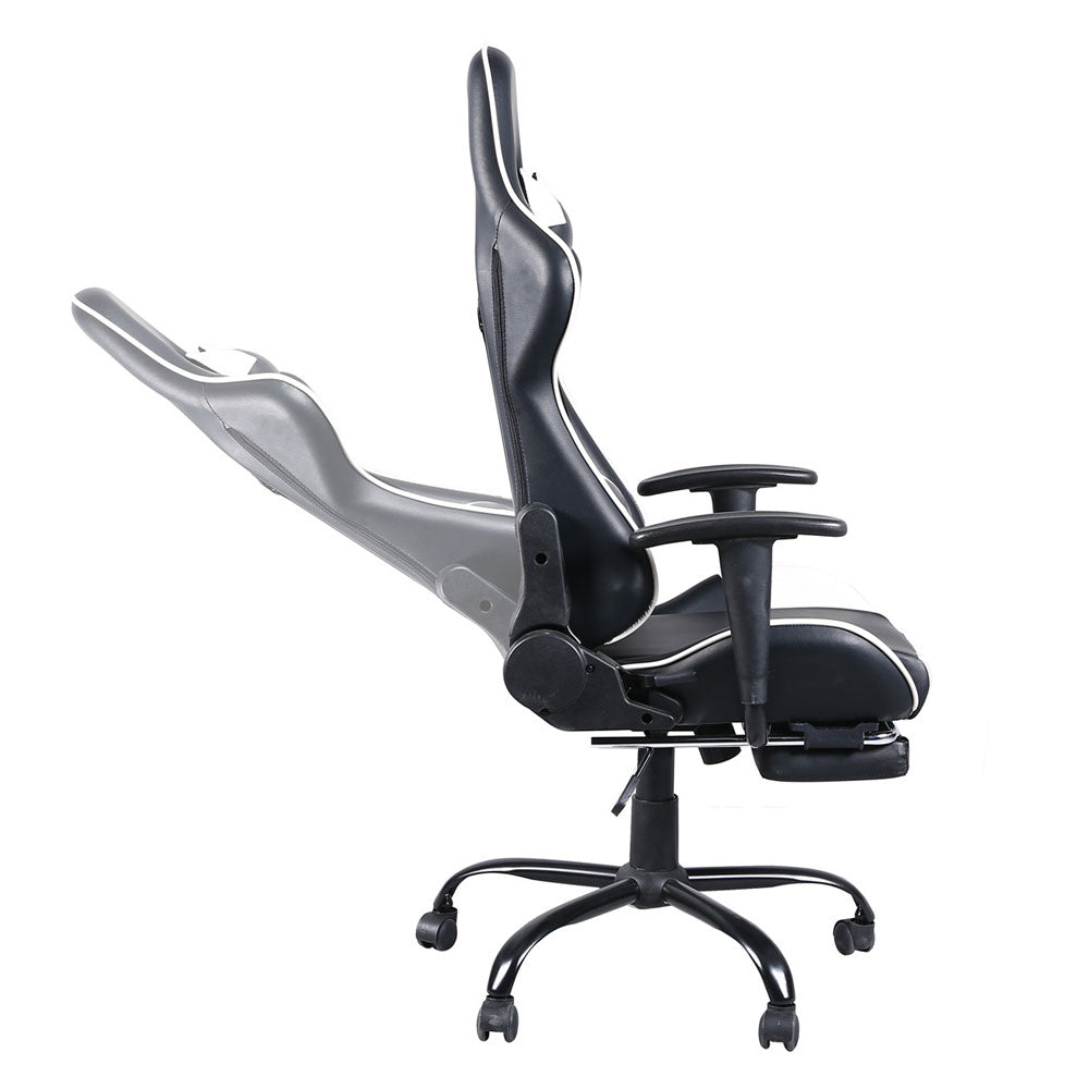 Swivel Chair Gaming Chair with Footrest Tier